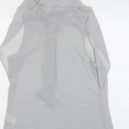 Womens UK Size 10 Topshop Grey Basic Tank