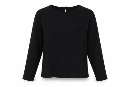 Womens UK Size S Zara Black Basic Blouse