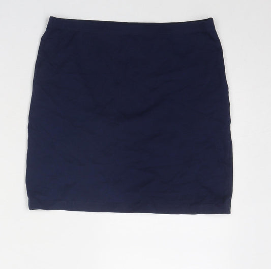 Divided by H&M Womens Blue Cotton Bandage Skirt Size 8