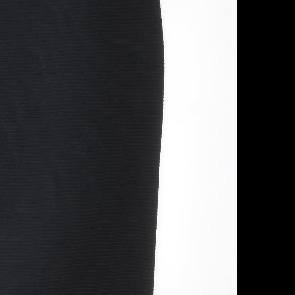 New Look Womens Black Polyester Straight & Pencil Skirt Size 8
