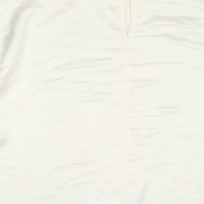 Autograph Womens Ivory Polyester Basic Blouse Size 16 High Neck