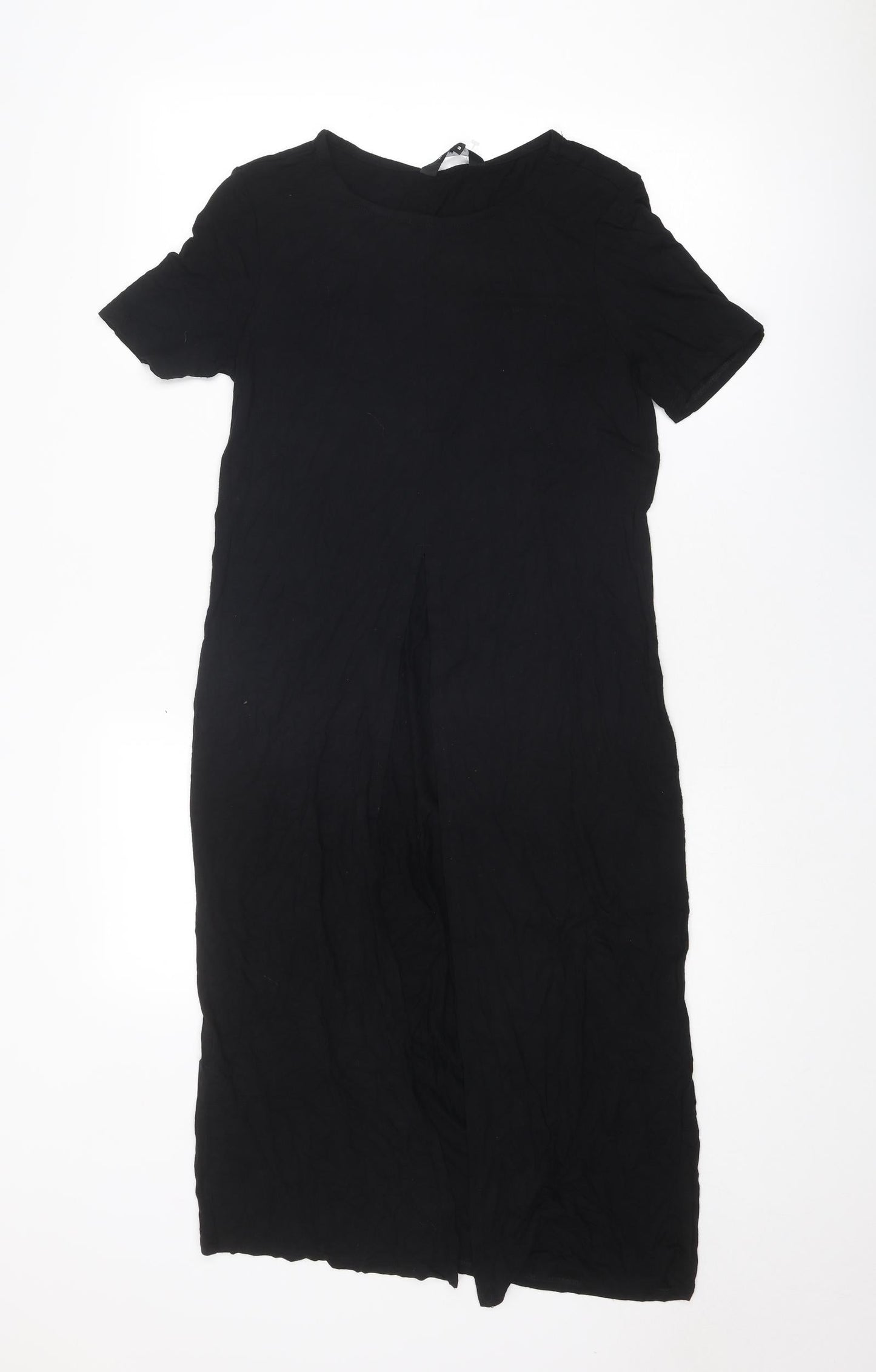 Womens UK Size 8 New Look Black Tunic T-Shirt