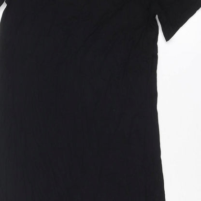 Womens UK Size 8 New Look Black Tunic T-Shirt
