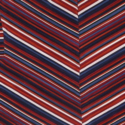 Bonmarché Womens Multicoloured Striped Polyester Basic Blouse Size 24 Boat Neck - Size 24-26