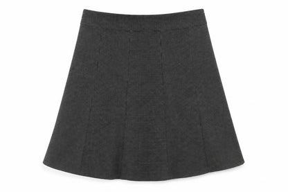 NEXT Womens Black Polka Dot Polyester Swing Skirt Size 14 Zip