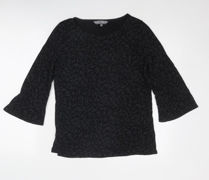 Womens UK Size 12 Principles Black Basic Blouse