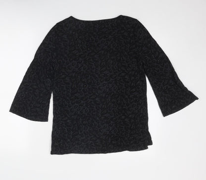Womens UK Size 12 Principles Black Basic Blouse