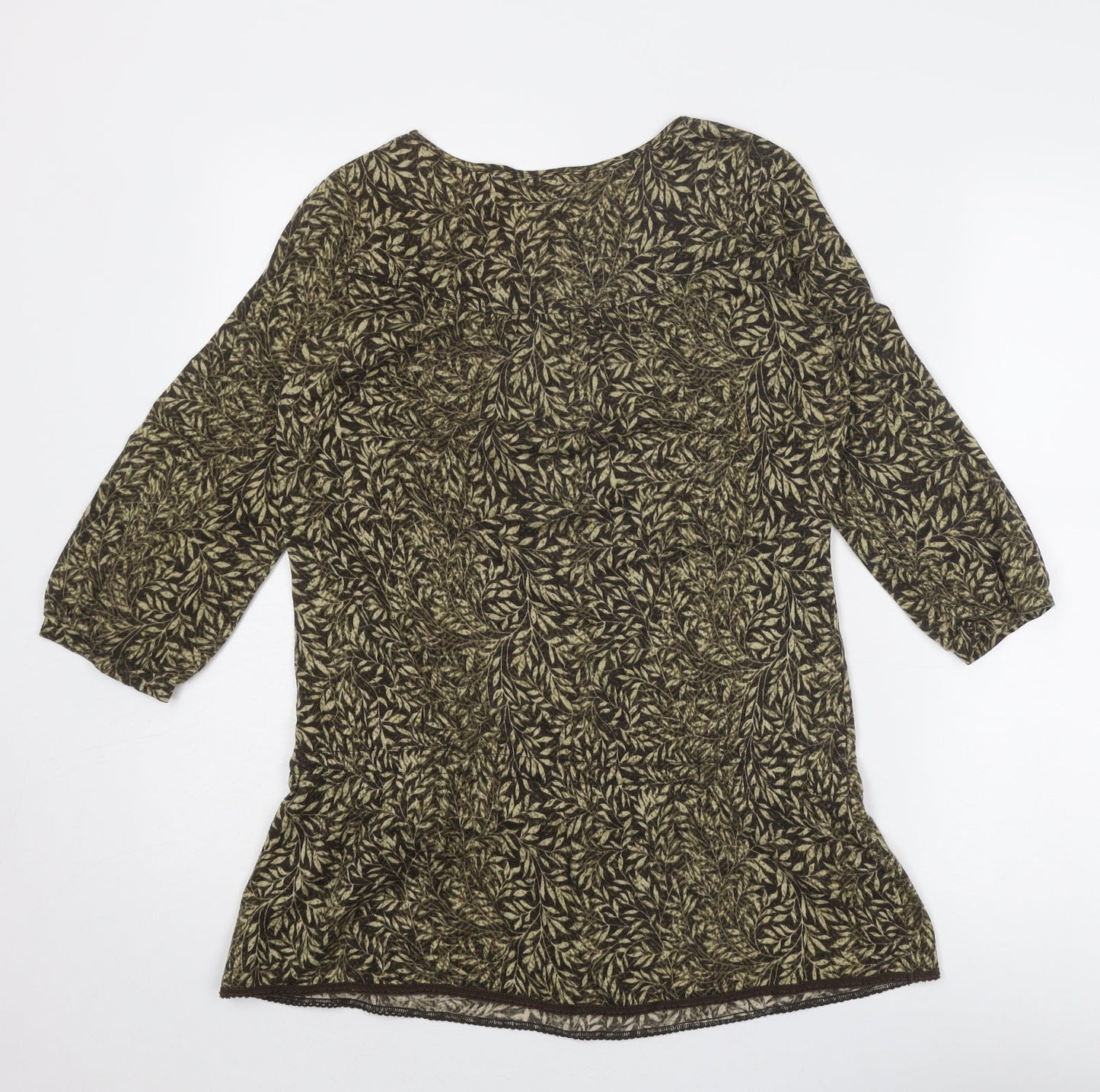 Womens UK Size 12 NEXT Brown Basic Blouse