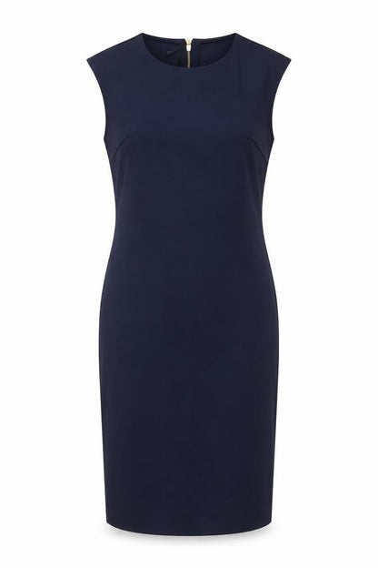 Cynthia Rowley Womens Blue Nylon Shift Size 8 Round Neck Zip