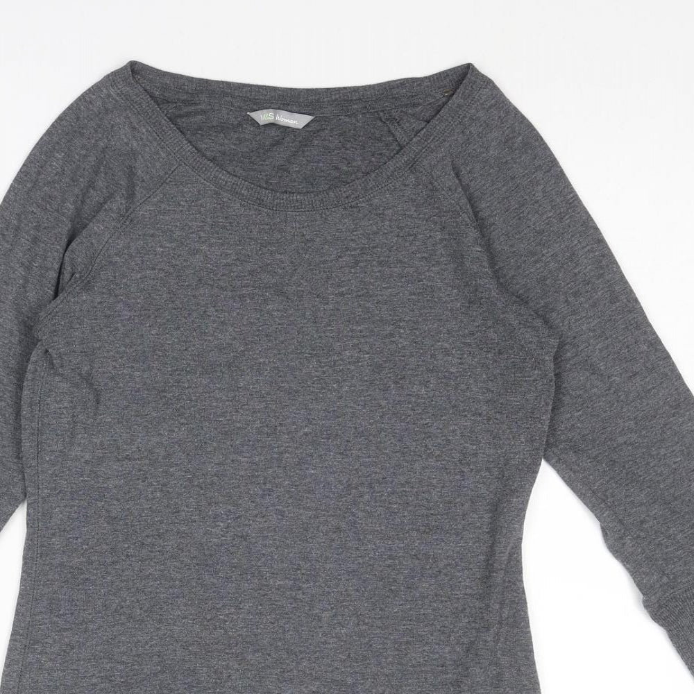 Womens UK Size 8 Marks and Spencer Grey Pullover Sweatshirt