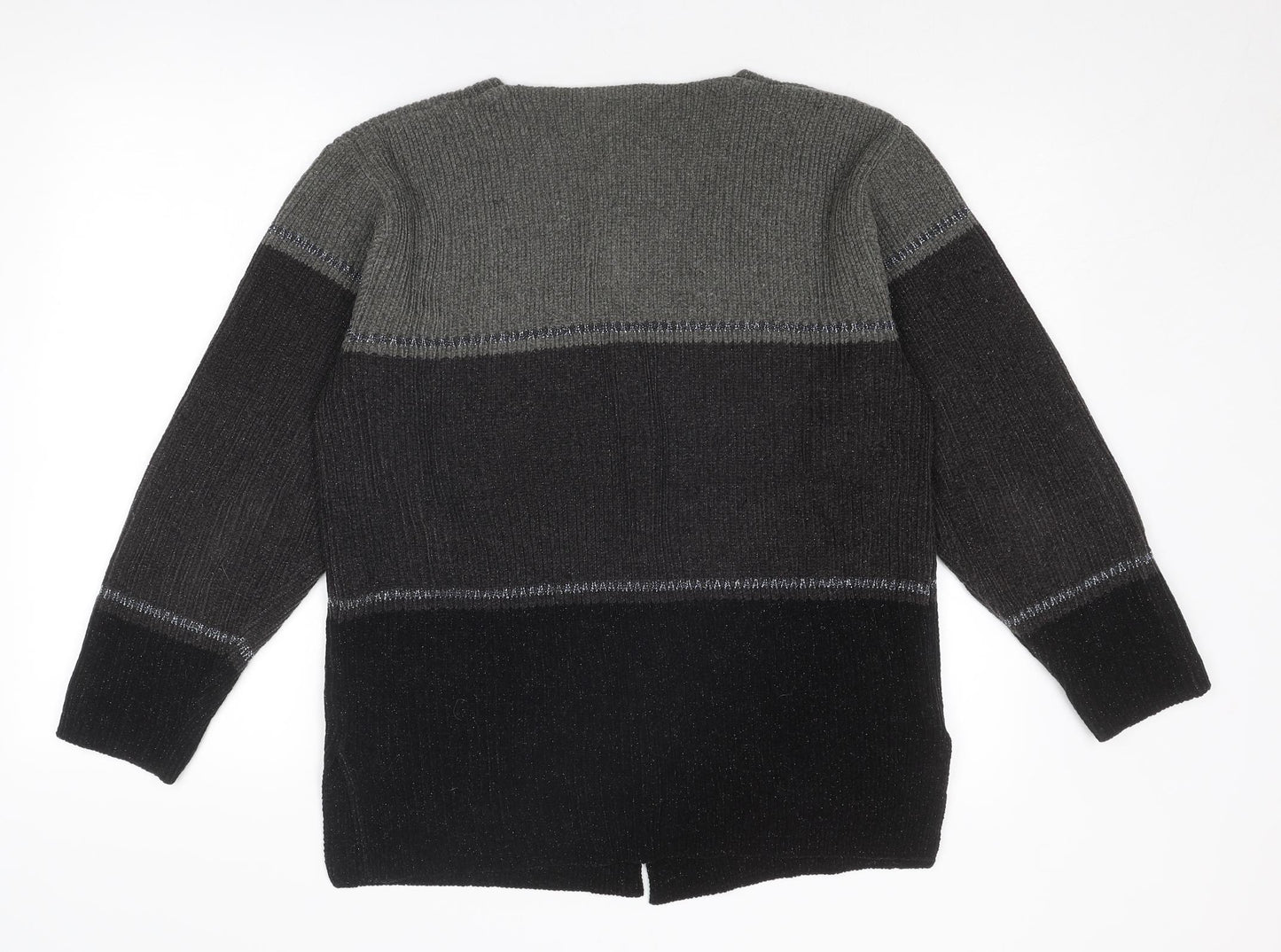 Womens UK Size S Debbie Morgan Grey Cardigan Jumper