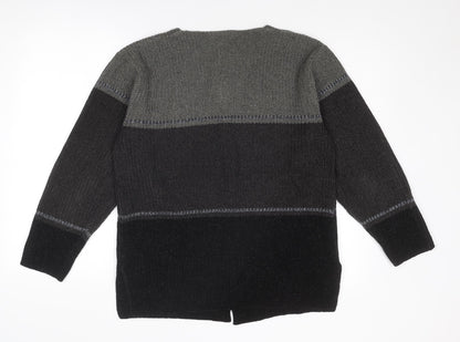 Womens UK Size S Debbie Morgan Grey Cardigan Jumper