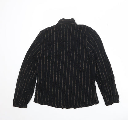 Womens UK Size 10 Marks and Spencer Black Basic Blouse