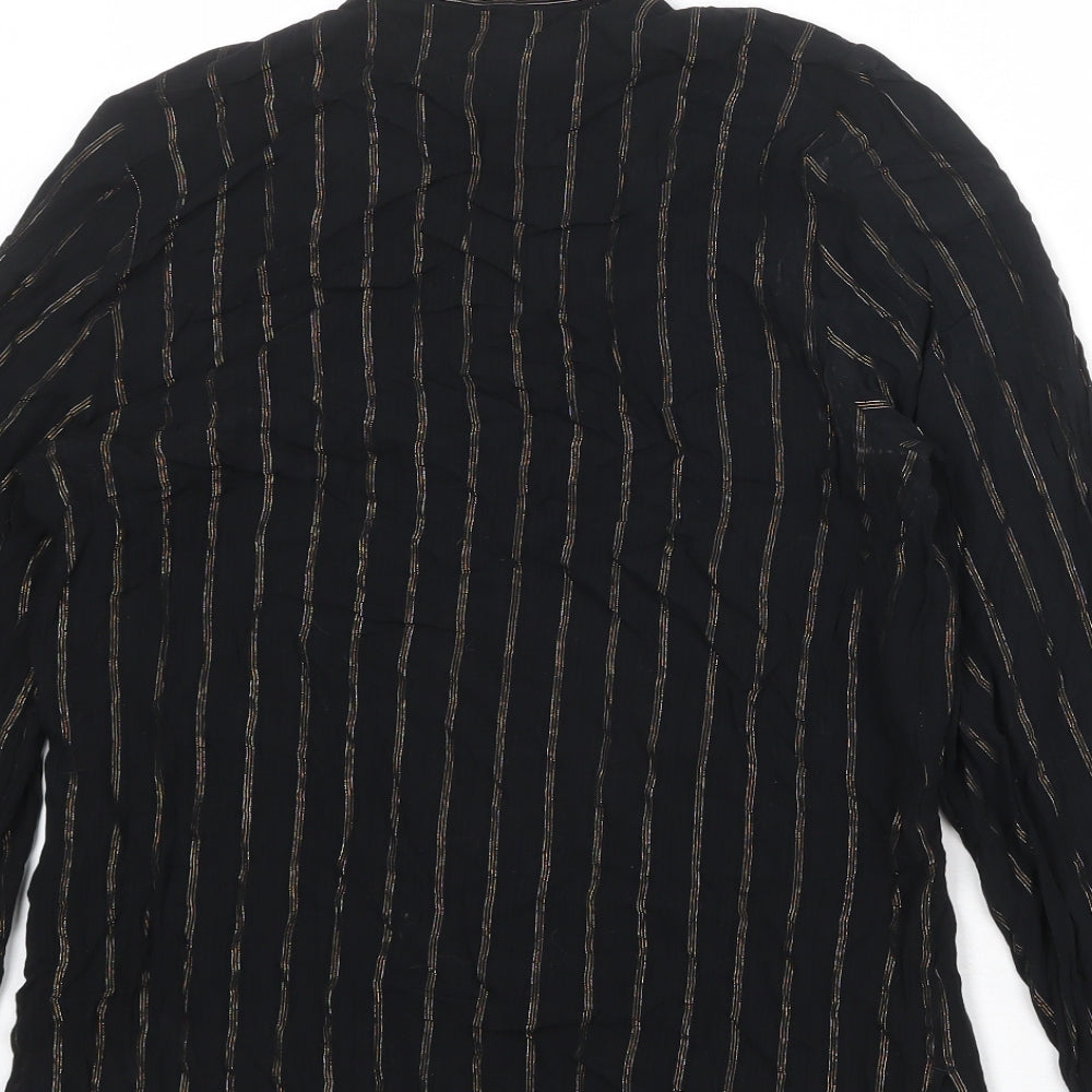 Womens UK Size 10 Marks and Spencer Black Basic Blouse