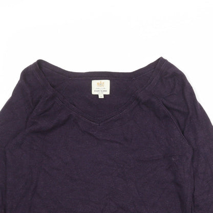 Womens UK Size 14 River Island Purple Pullover Jumper