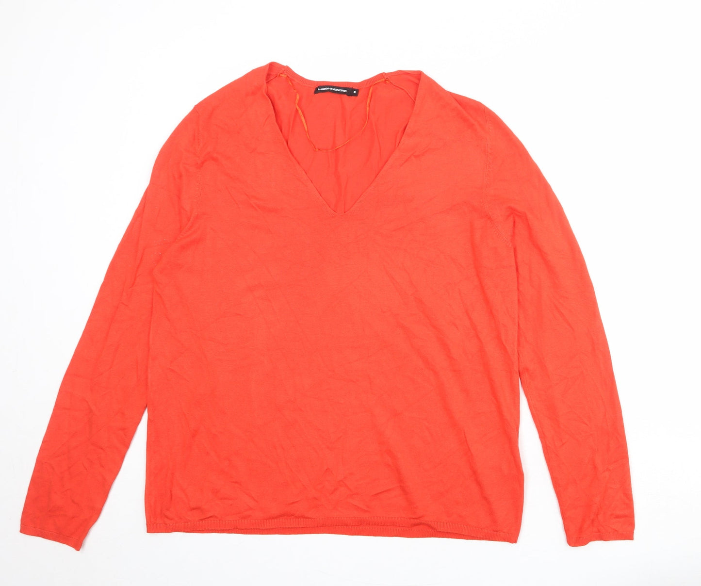 Womens UK Size XL Monoprix Red Pullover Jumper