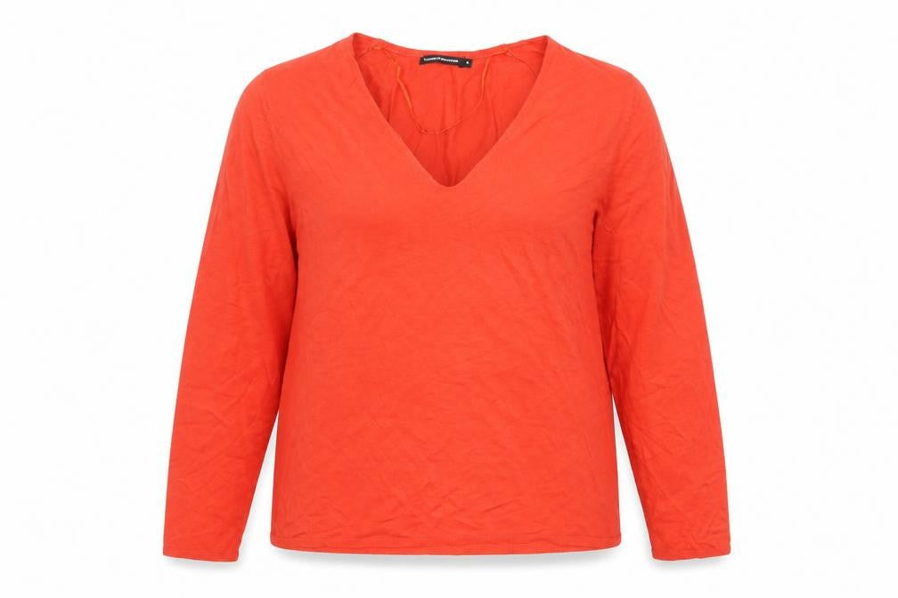 Womens UK Size XL Monoprix Red Pullover Jumper