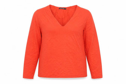Womens UK Size XL Monoprix Red Pullover Jumper