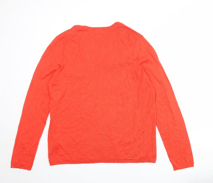 Womens UK Size XL Monoprix Red Pullover Jumper