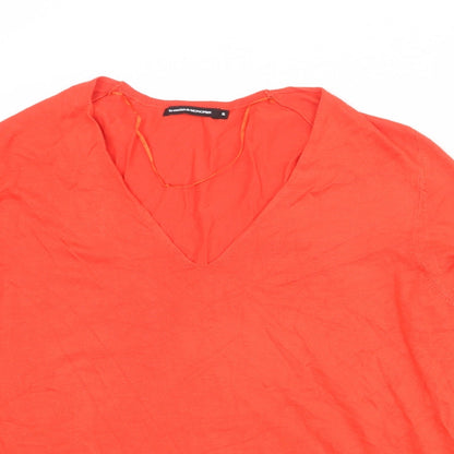 Womens UK Size XL Monoprix Red Pullover Jumper