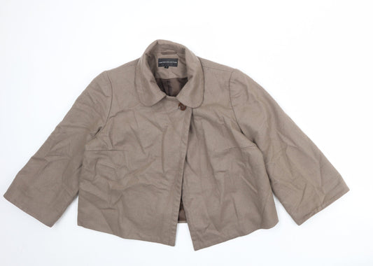 Limited Collection Womens Brown Jacket Blazer Size 14 Button