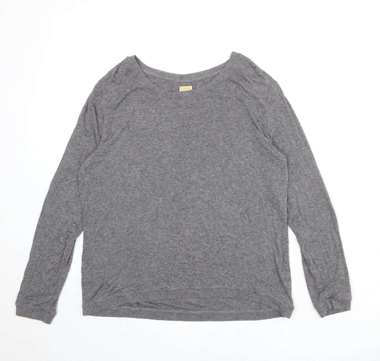 Womens UK Size M Zara Grey Pullover Jumper
