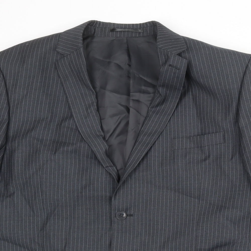 Mens UK Size 44 Karl Jackson Regular Grey Suit Jacket