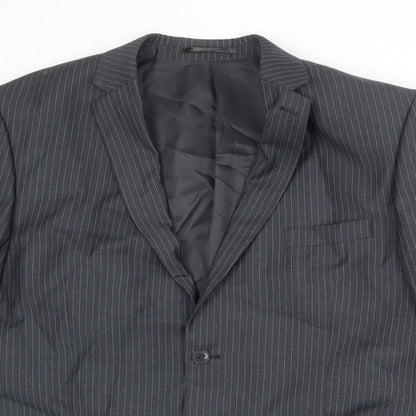 Mens UK Size 44 Karl Jackson Regular Grey Suit Jacket
