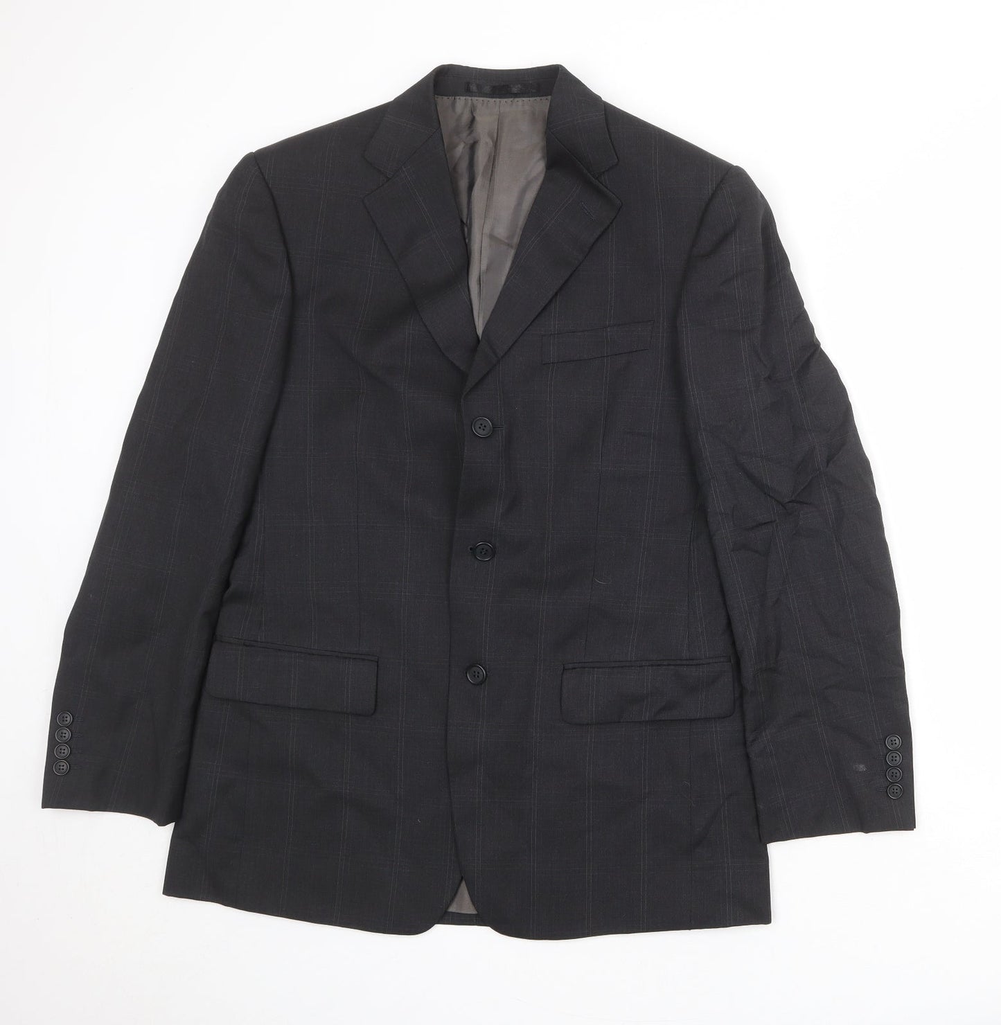 Mens UK Size 38 Marks and Spencer Regular Black Suit Jacket