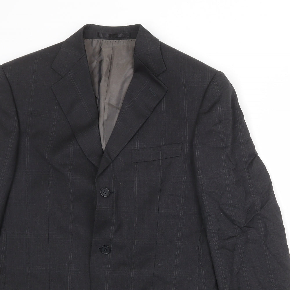 Mens UK Size 38 Marks and Spencer Regular Black Suit Jacket