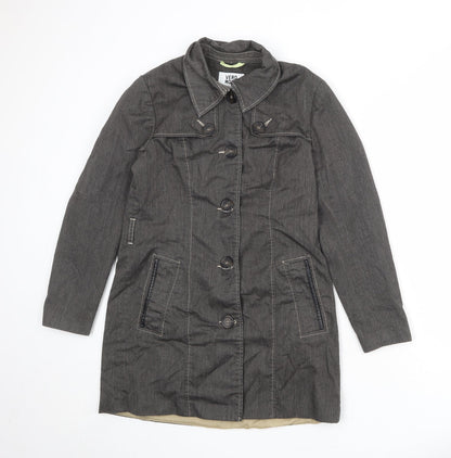 Womens UK Size L VERO MODA Grey Overcoat