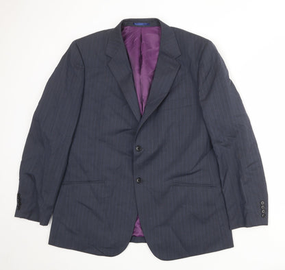 Mens UK Size 44 Howick Tailored Regular Blue Suit Jacket