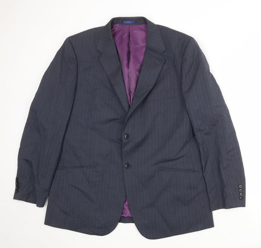 Mens UK Size 44 Howick Tailored Regular Blue Suit Jacket