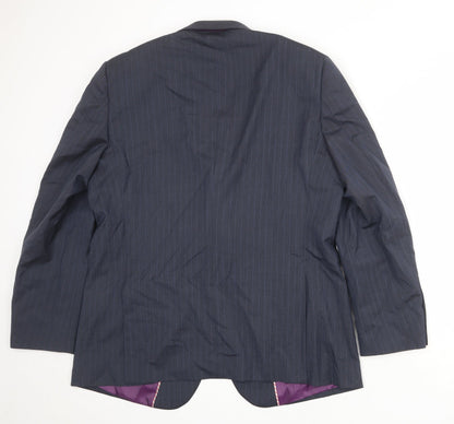 Mens UK Size 44 Howick Tailored Regular Blue Suit Jacket