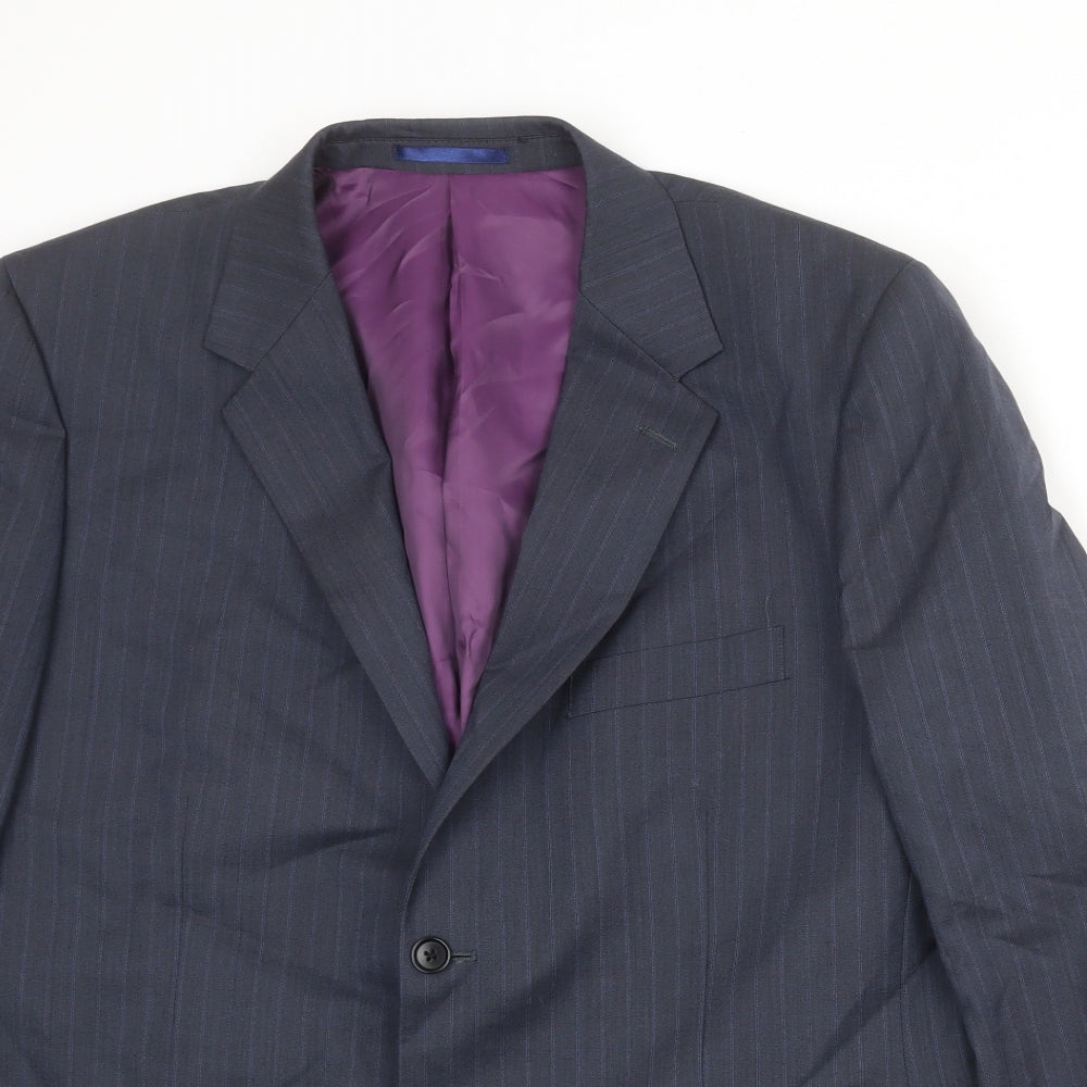 Mens UK Size 44 Howick Tailored Regular Blue Suit Jacket