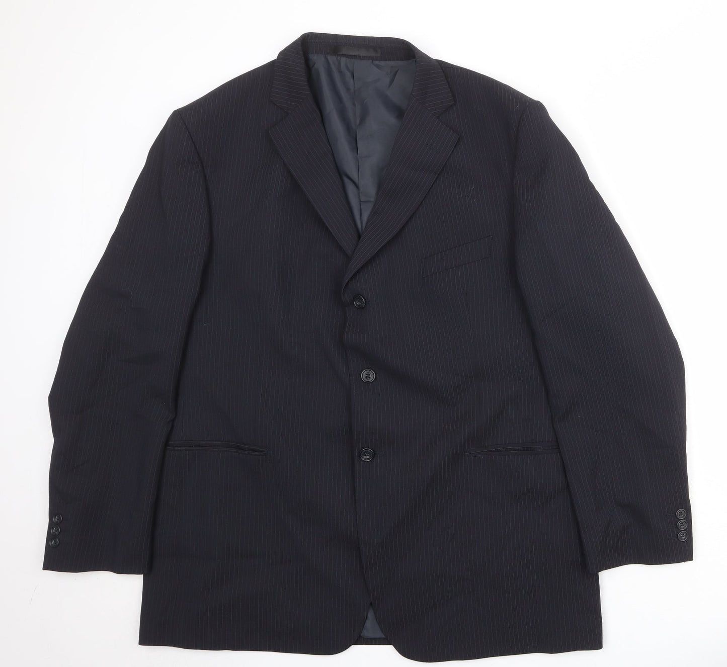Mens UK Size 46 Marks and Spencer Regular Blue Suit Jacket