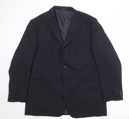Mens UK Size 46 Marks and Spencer Regular Blue Suit Jacket