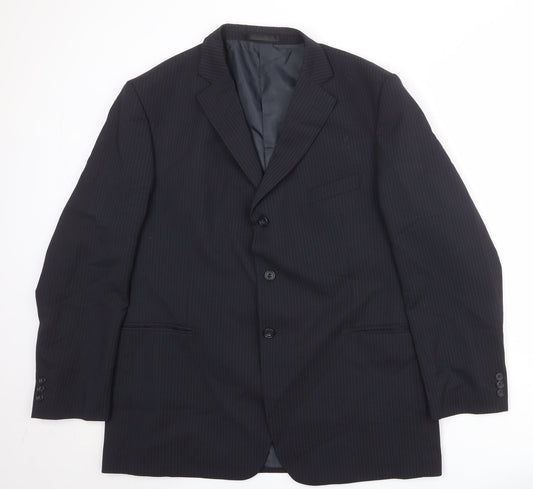 Mens UK Size 46 Marks and Spencer Regular Blue Suit Jacket