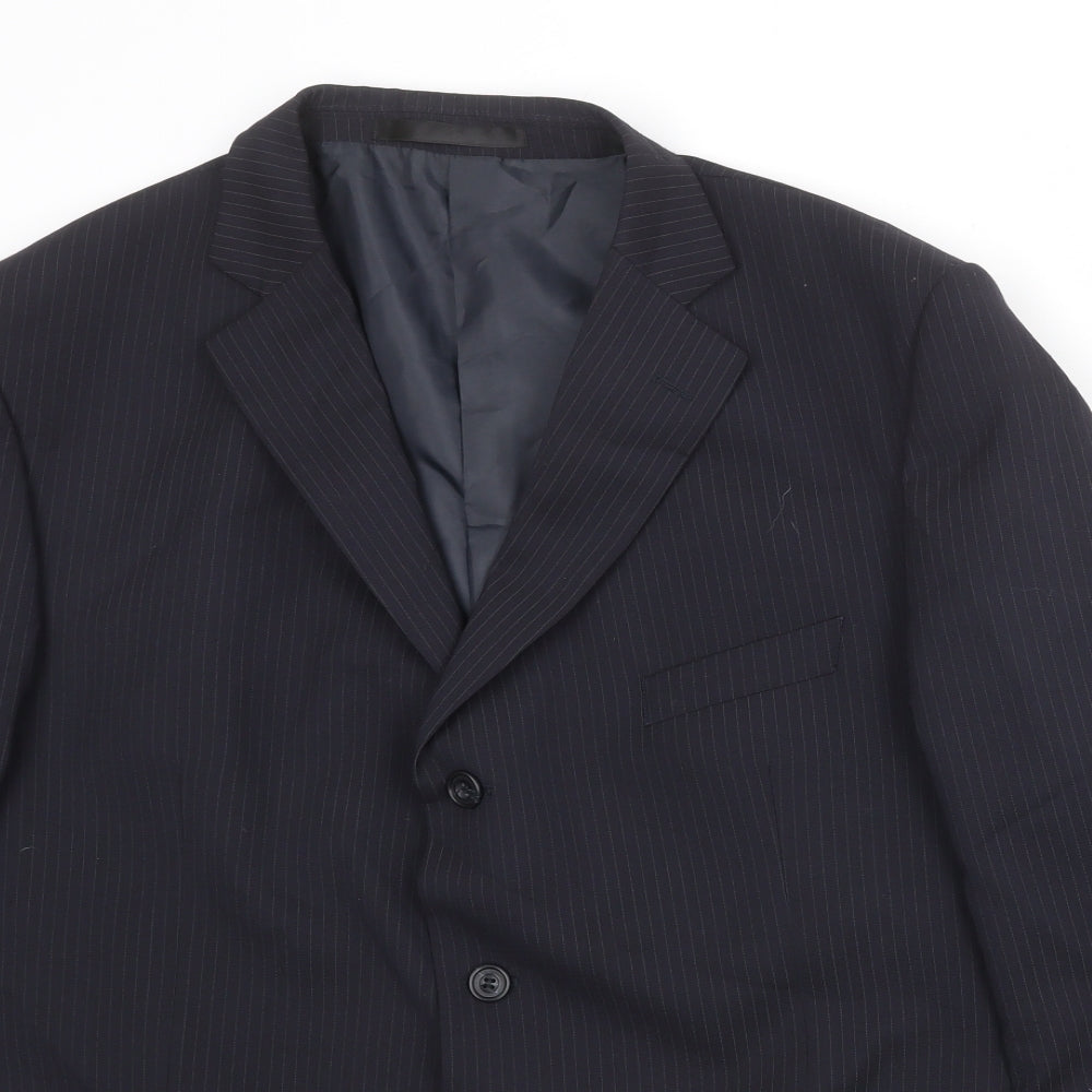 Mens UK Size 46 Marks and Spencer Regular Blue Suit Jacket