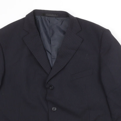 Mens UK Size 46 Marks and Spencer Regular Blue Suit Jacket