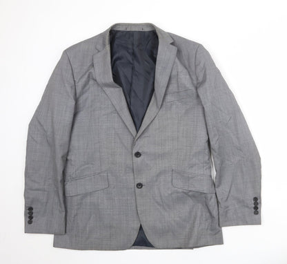 Mens UK Size 42 French Connection Regular Grey Suit Jacket