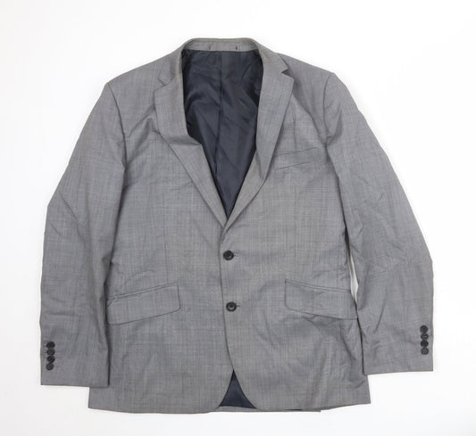 Mens UK Size 42 French Connection Regular Grey Suit Jacket