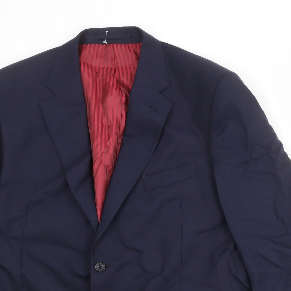 Mens UK Size 44 Marks and Spencer Regular Blue Suit Jacket