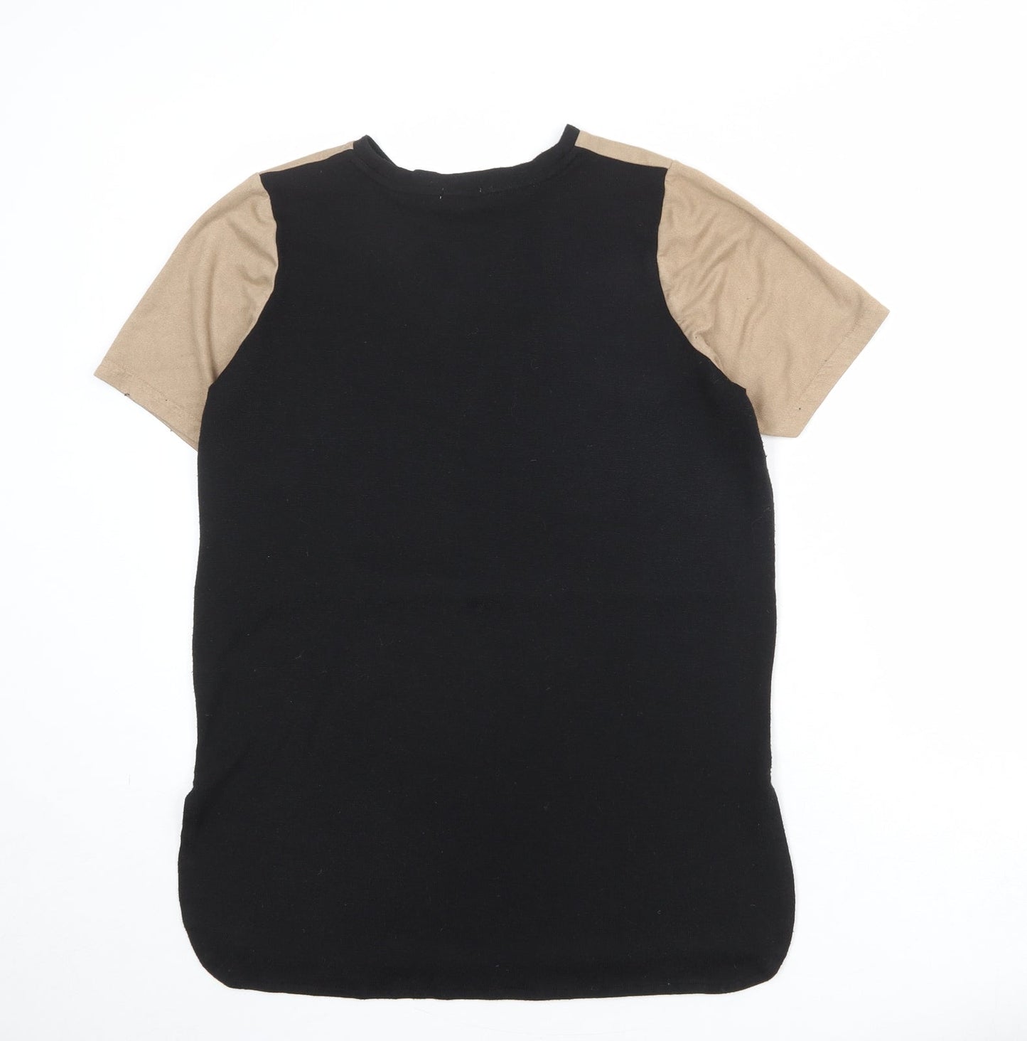 Womens UK Size 10 River Island Black Basic Blouse
