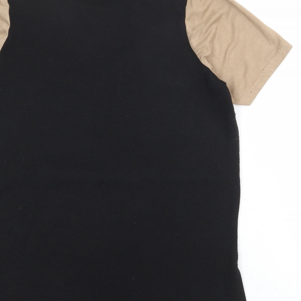 Womens UK Size 10 River Island Black Basic Blouse