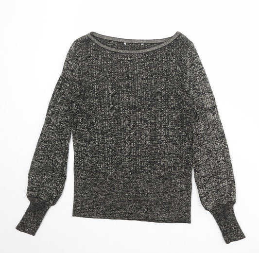 Womens UK Size S Marks and Spencer Black Pullover Jumper