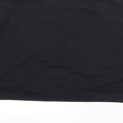 Womens UK Size M Pull&Bear Black Pullover Sweatshirt