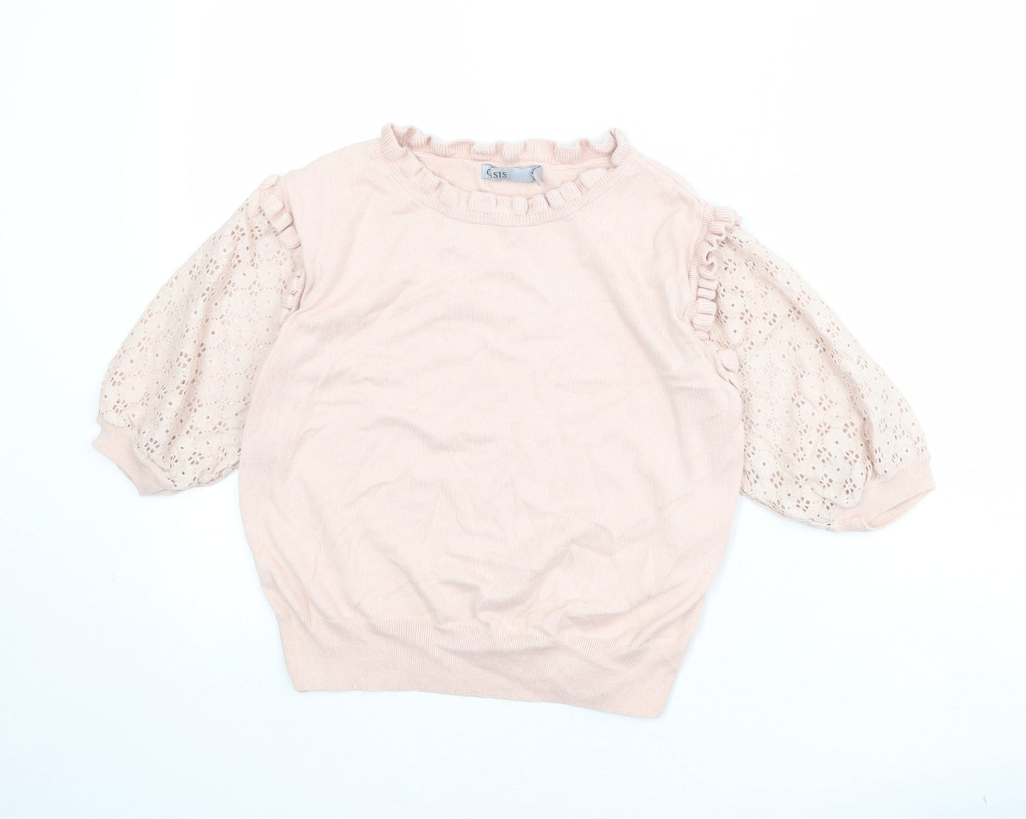 Womens UK Size XS Oasis Pink Pullover Jumper