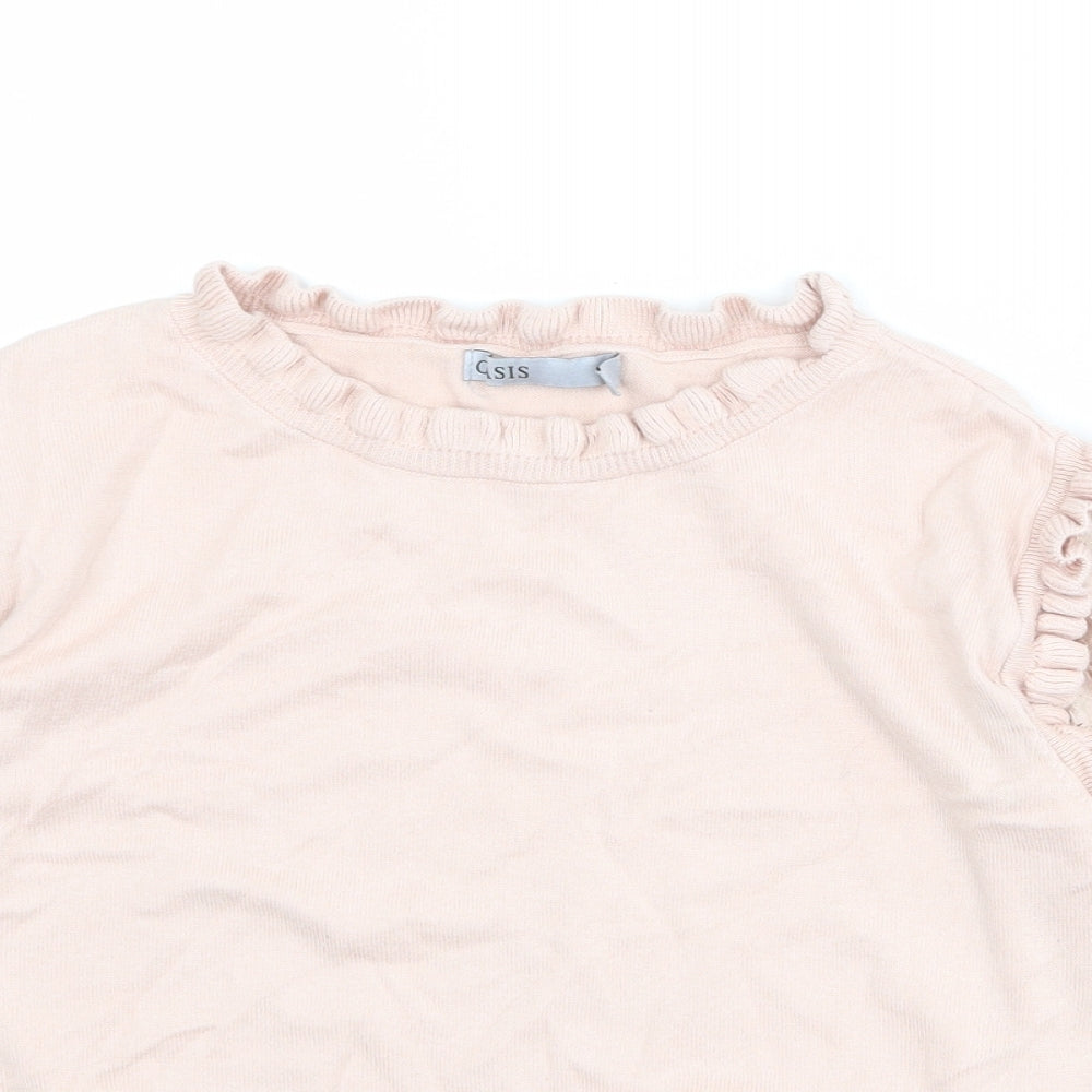 Womens UK Size XS Oasis Pink Pullover Jumper