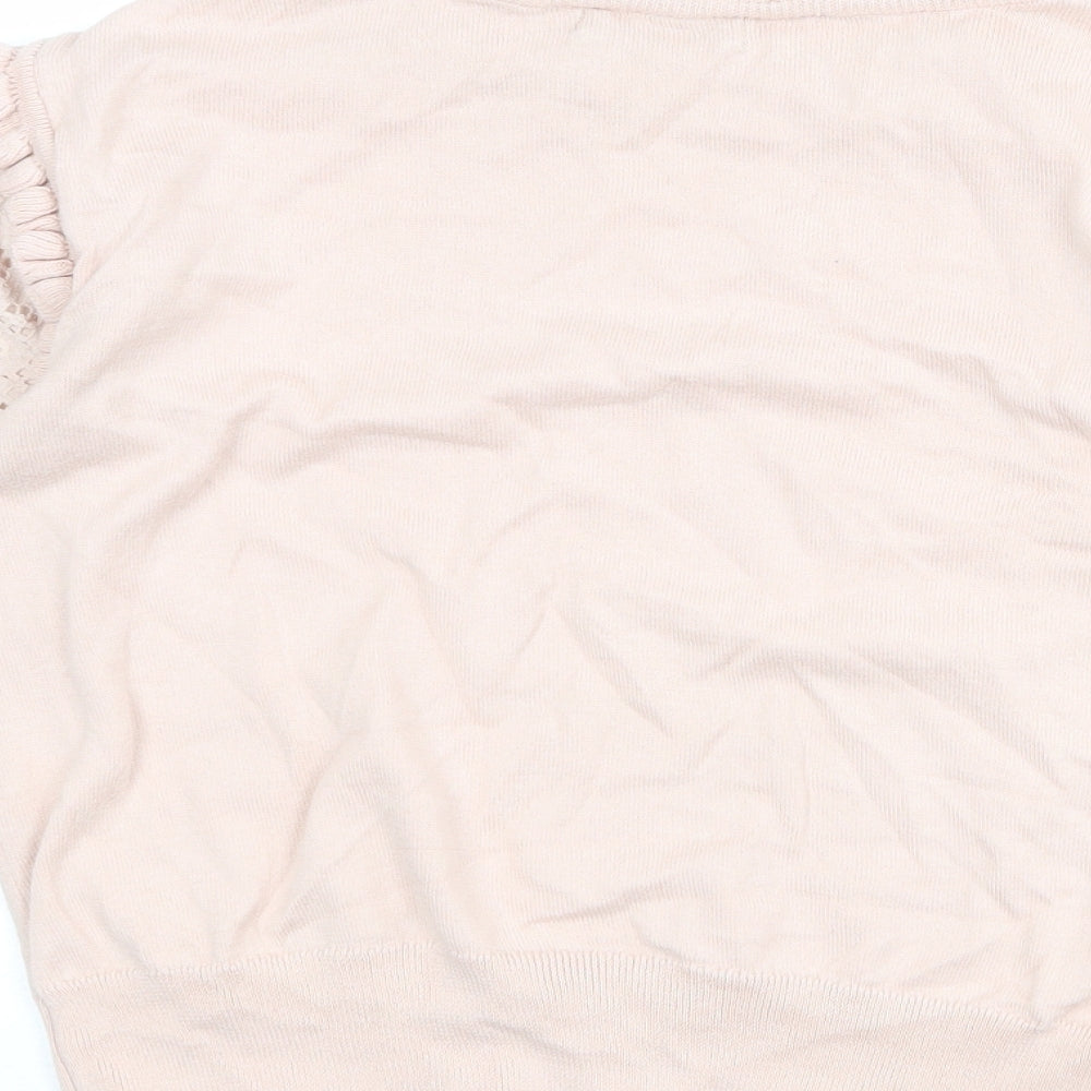 Womens UK Size XS Oasis Pink Pullover Jumper